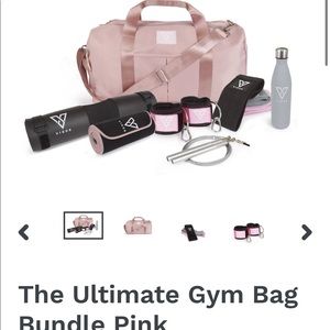 Pink gym bag bundle